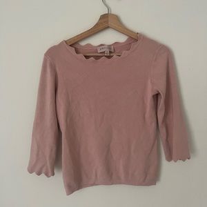 philosophy pink sweater